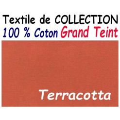 DRAP HOUSSE 90 cm x 190 cm GRAND TEINT / TERRACOTTA