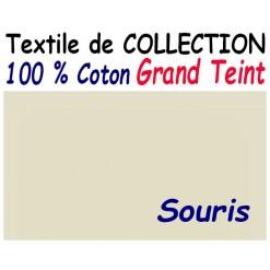 DRAP HOUSSE 90 cm x 190 cm GRAND TEINT / SOURIS