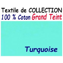 DRAP HOUSSE 90 cm x 190 cm GRAND TEINT / TURQUOISE