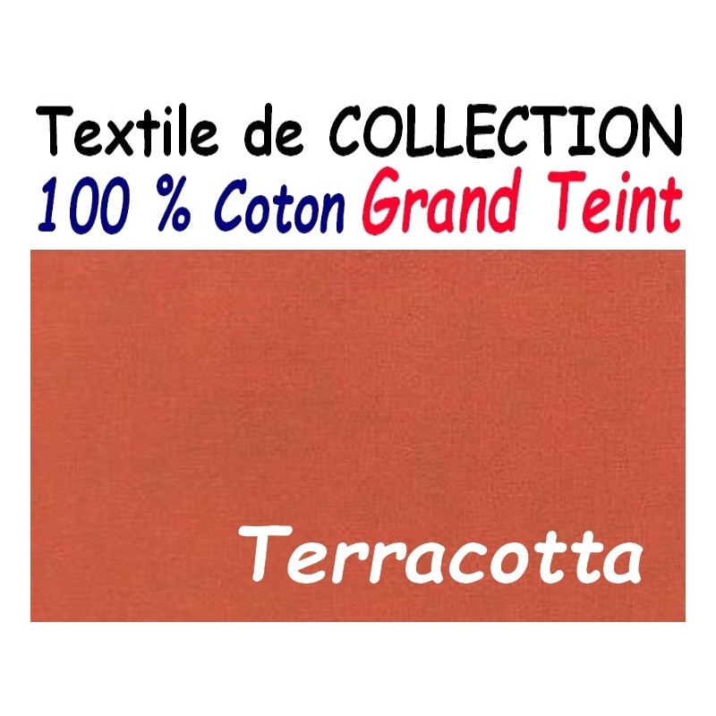 TAIE D' OREILLER 50 cm x 100 cm GRAND TEINT / TERRACOTTA