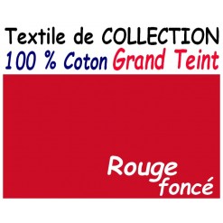 HOUSSE de COUETTE 160 cm x 200 cm GRAND TEINT / ROUGE Foncé